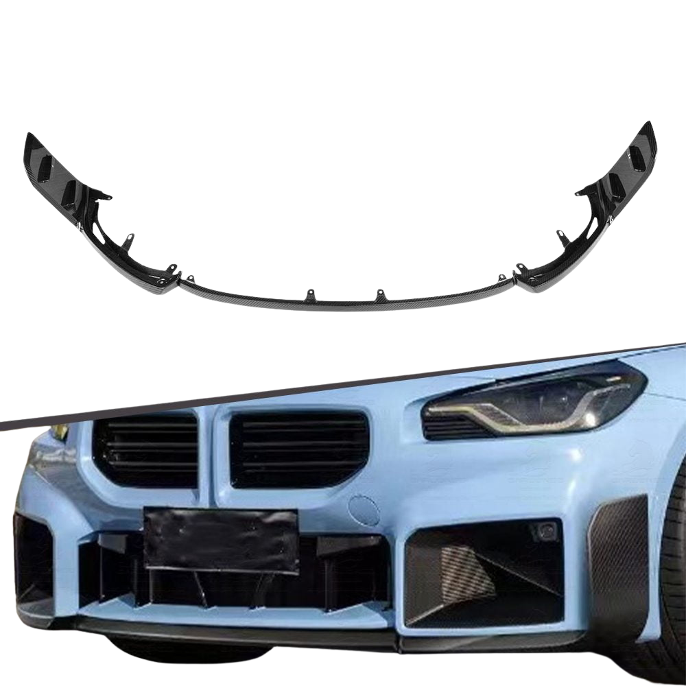 BMW G87 M2 MP Style Dry Carbon Fiber Front Bumper Lip