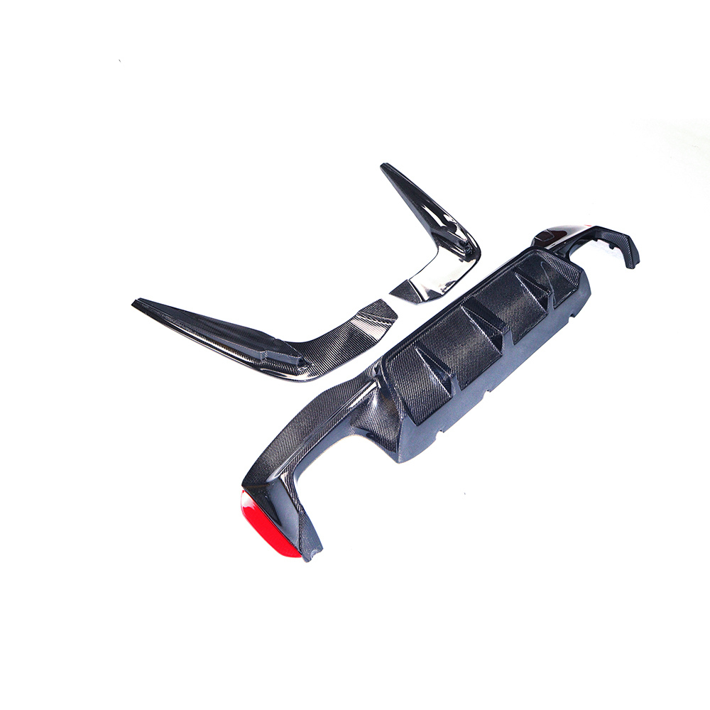 BMW F90 M5 3D Style Dry Carbon Fiber Rear Bumper Diffuser