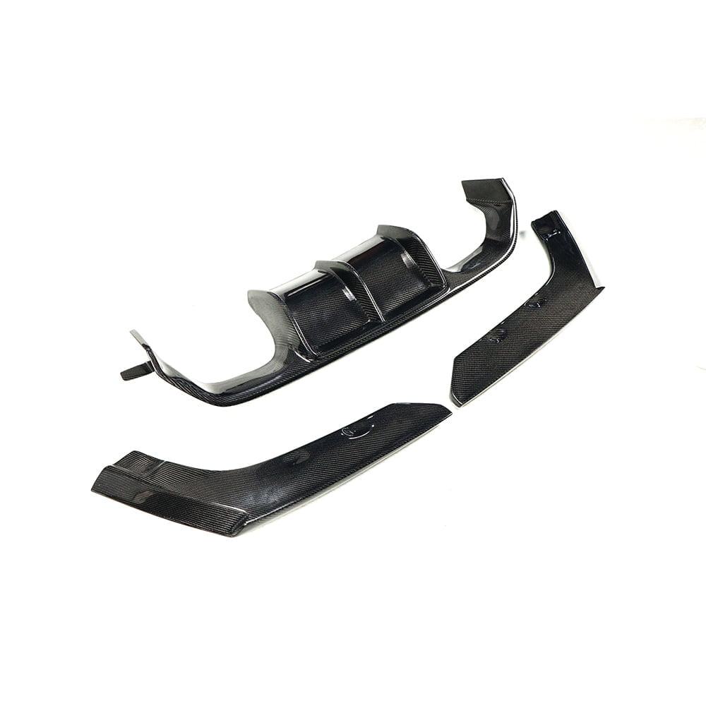 BMW F80 F82 M3 M4 V Style Dry Carbon Fiber Rear Bumper Diffuser