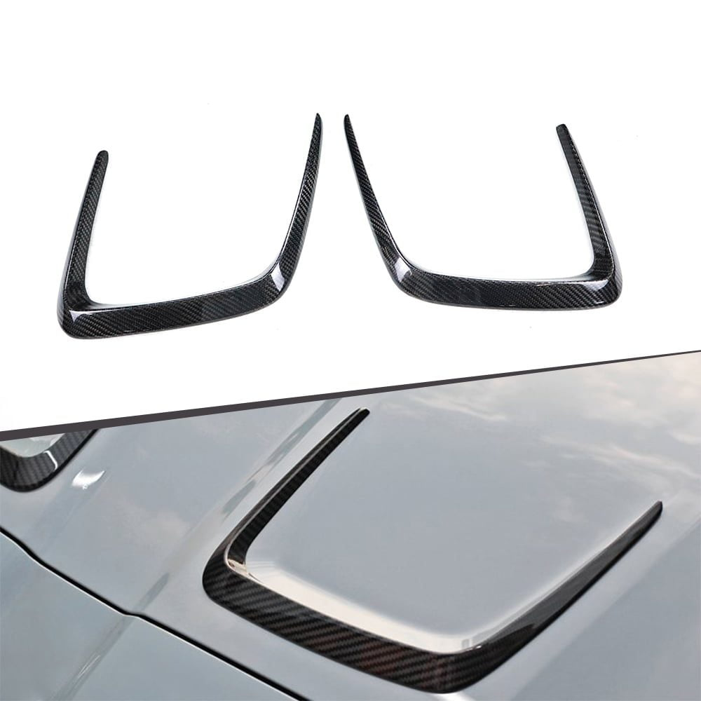 BMW G80 G82 G83 M3 M4 Dry Carbon Fiber Bonnet Vent Trims 2021+