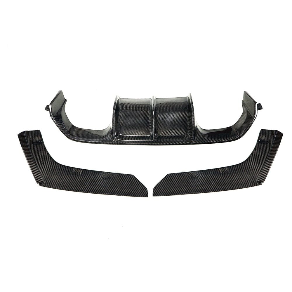 BMW F80 F82 M3 M4 V Style Dry Carbon Fiber Rear Bumper Diffuser