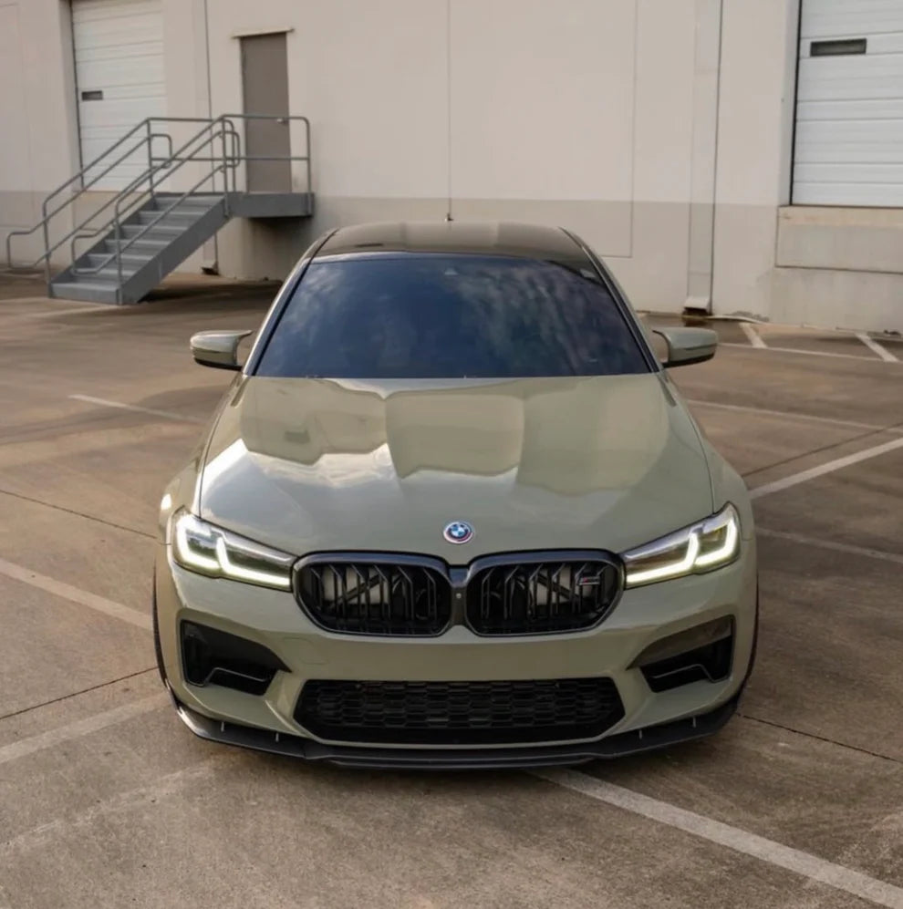 BMW F90 M5 LCI MT Style Dry Carbon Fiber Front Bumper Lip