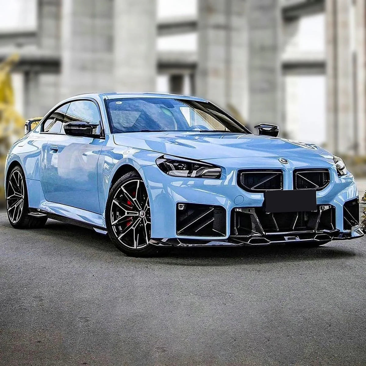 G87 M2 SQ V2 Style Dry Carbon Fiber Grille - G87 M2
