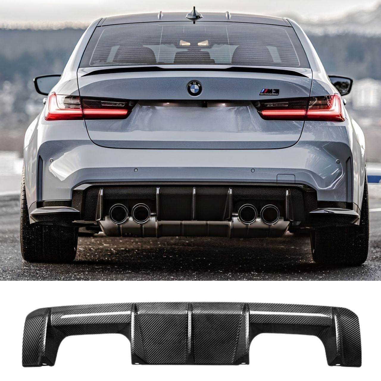 BMW G80 / G82 M3 / M4 OEM Type Dry Carbon Fiber Diffuser